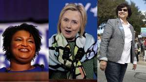 Stacey Abrams, Hillary Clinton, Lupe Valdez, Eleições, NY Dem Convention